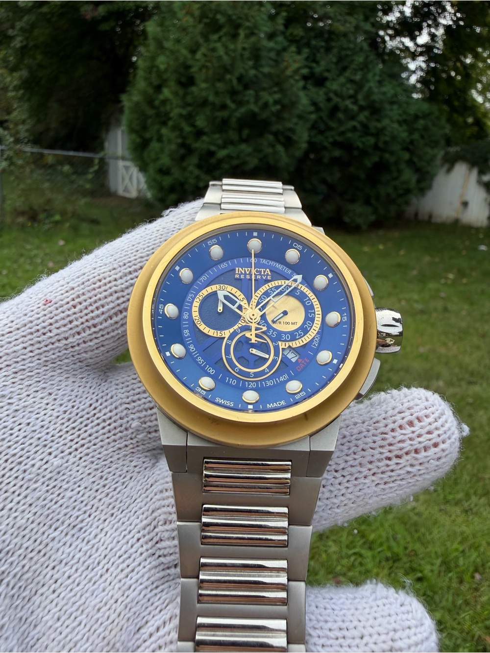 Invicta Reserve Subaqua Noma V 392 Swiss Made Men's 50mm Blue Chronograph Watch